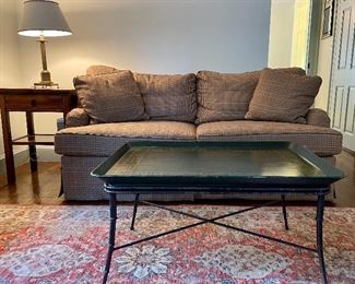 Item 123:  Butler Tray Cocktail Table - 33.25"l x 23.25"w x 18.25"h: $225