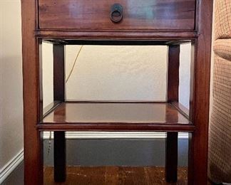 Item 125:  Side Table with Drawer - 21"l x 16"w x 28"h: $125