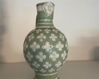 Minton Ewer with Quatrefoil Motif. Circa 1870. Photo 1 of 2