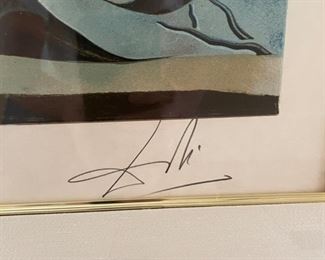 Salvador Dali Le Grand Masturbateur signed and numbered serigraph. Number 91/250. Photo 2 of 3