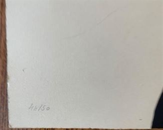 Unframed Miro Lithograph. Signed and numbered. Number 48/50 lithograph. Photo 2 of 3