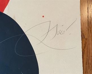 Unframed Miro Lithograph. Signed and numbered. Number 48/50 lithograph. Photo 3 of 3
