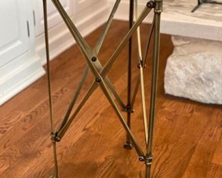 Restoration Hardware Brass Cocktail Table. Measures 24"H x 17"D. Photo 1 of 2