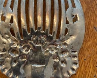 Antique English Sterling Silver Tomato Server. Photo 2 of 2