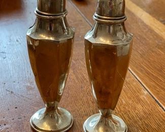 Sterling Silver Salt & Pepper Shakers.