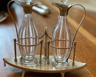 Sterling Silver Oil & Vinegar Cruet. Photo 1 of 2