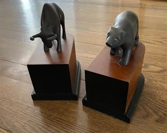 Bull & Bear Bookends.