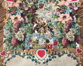 Example of more than a dozen Antique Victorian Valentine's. Photo 1 of 5