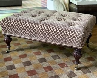 Upholstered Ottoman. Measures 40L" x 28"W.
