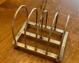 Antique English Silver Toast Rack. Photo 1 of 2