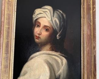 Copy of master painter Guido Reni Portrait of Beatrice Cenci. Circa 1850. Appraised by Antique Roadshow. Photo 1 of 2
