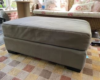 Restoration Hardware Ottoman.