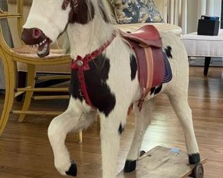 Vintage Nik Klein Horse Hair Rocker (missing runner)