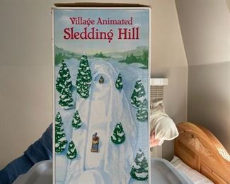 Department 56 Vintage Village Animated Sledding Hill.