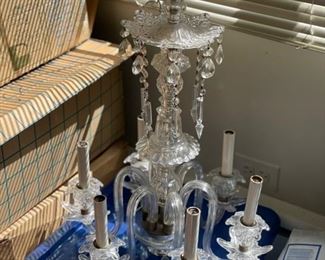 Antique Crystal 6-Arm Chandelier. Photo 2 of 2