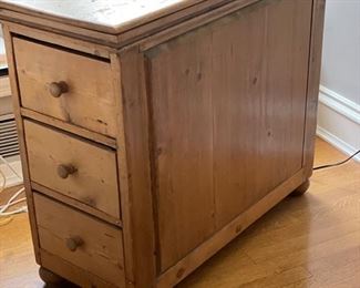 Antique Nanny's Dresser. Measures 36"W x 16.5"D x 31"H. Six Drawers. Photo 1 of 2