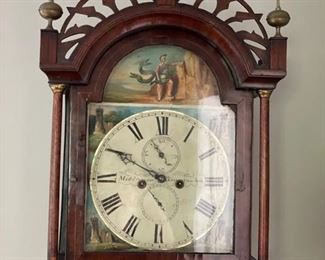 Antique Scottish Mahogany Grandfather Clock. Circa 1790. Photo 1 of 3