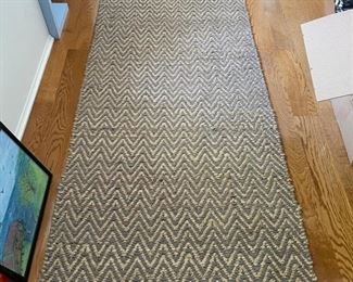 West Elm Woven Jute/Chenille Runner. Measures 12"L x 2"W. Photo 1 of 2
