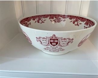 Wedgewood Harvard Holden Chapel Punch Bowl and 8 Cups & Saucers. Photo 1 of 5