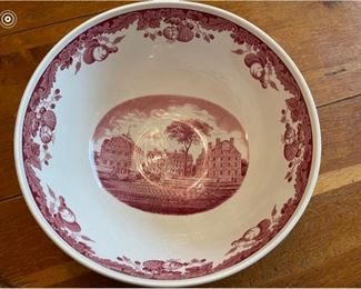 Wedgewood Harvard Holden Chapel Punch Bowl and 8 Cups & Saucers. Photo 3 of 5