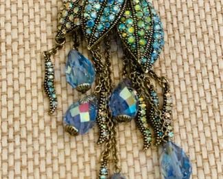 Vintage Heidi Daus Jellyfish Pin.