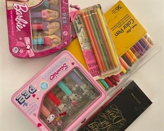 Barbie and Hello Kitty Pez Lunch Boxes.