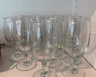 Set of 12 Water Glasses.