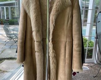 Vakko Shearling Coat. Size Medium. Photo 1 of 2