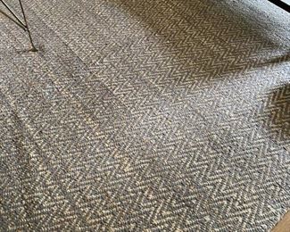 West Elm Jute & Chenille Rug. Measures 8' x 10'