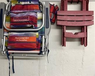 Tommy Bahama Beach Chairs & Side Tables.