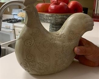$26- ceramic hen 