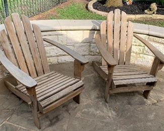  $75- Each two available - Wooden Adirondack chairs