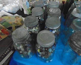 jars of marbles