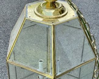 Warm brass pendant light 