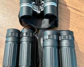 A selection of binoculars 