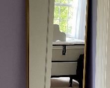 Hanging door mirror