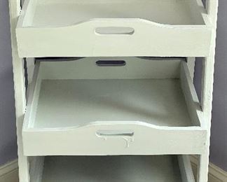 3 tray shelf - white