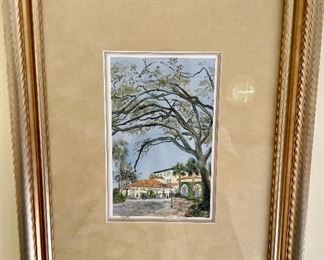 Signed & #’d House with tree by Karen Keene