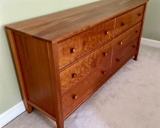 Vermont maple corner 6 drawer dresser
