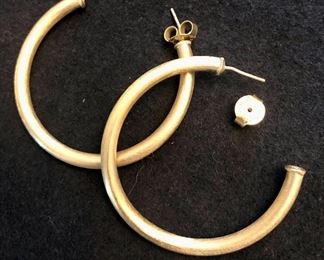 Designer hoop earrings 