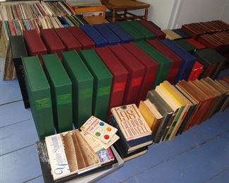 Many old antique books, Folio Society and more