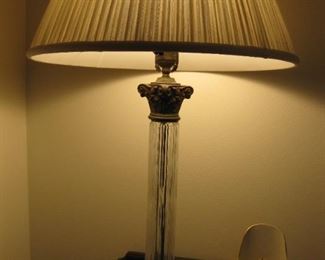 pr. Glass table lamps