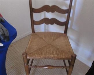 Antique Rush-Seat Side Chair