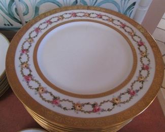 12-Piece Limoges China Plates, France                      