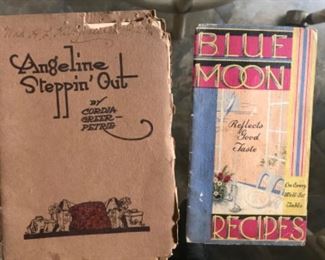 Local Louisville author, and vintage advertising and recipes for Blue Moon cheese. 