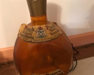 Large vintage plastic Scotch whiskey bottle 