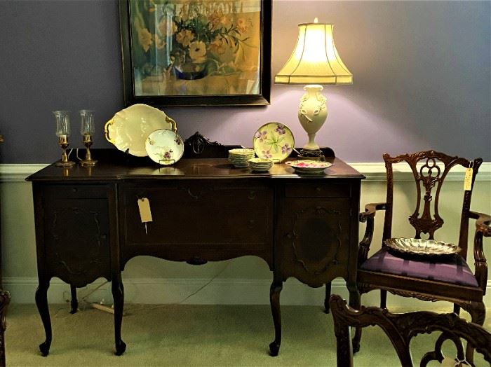 early 1900's walnut buffet