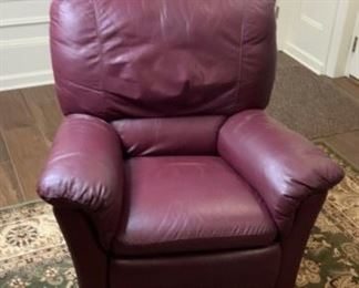 Burgundy Recliner