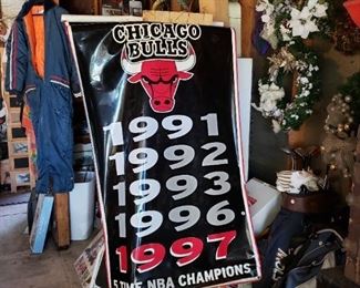 Miller Genuine Draft Bulls 5 peat banner