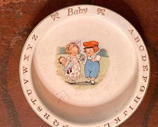 Vintage Baby Plate